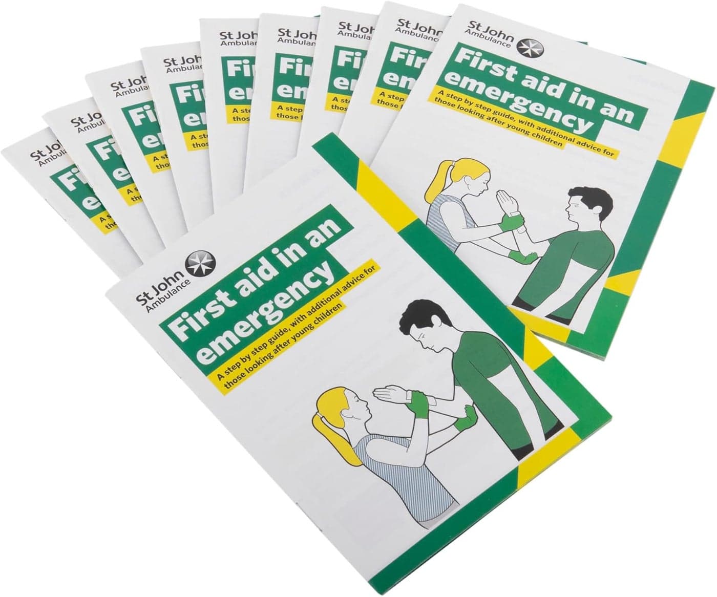 St John Ambulance First Aid in an emergency Booklet Quantity 10 Refill