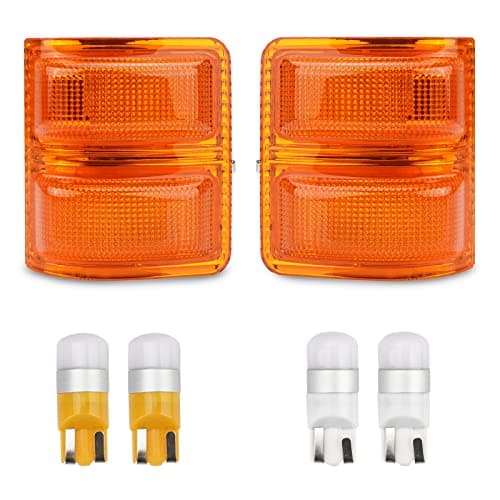 Bestview Signal Mirror Lights, Amber Lens Side Marker Lamp for 2008-2016 Ford F250 F350 F450 F550 Super Duty for Pickup Truck,Amber & White led Turn Signal Light Aftermarket Replacement,2 PCS