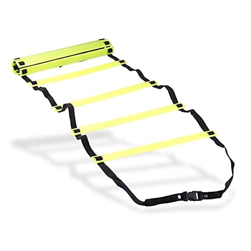 Sahni Sports Super Speed Agility Plastic Ladder for Track and Field Sports Training (4 Meter, Yellow, Black)