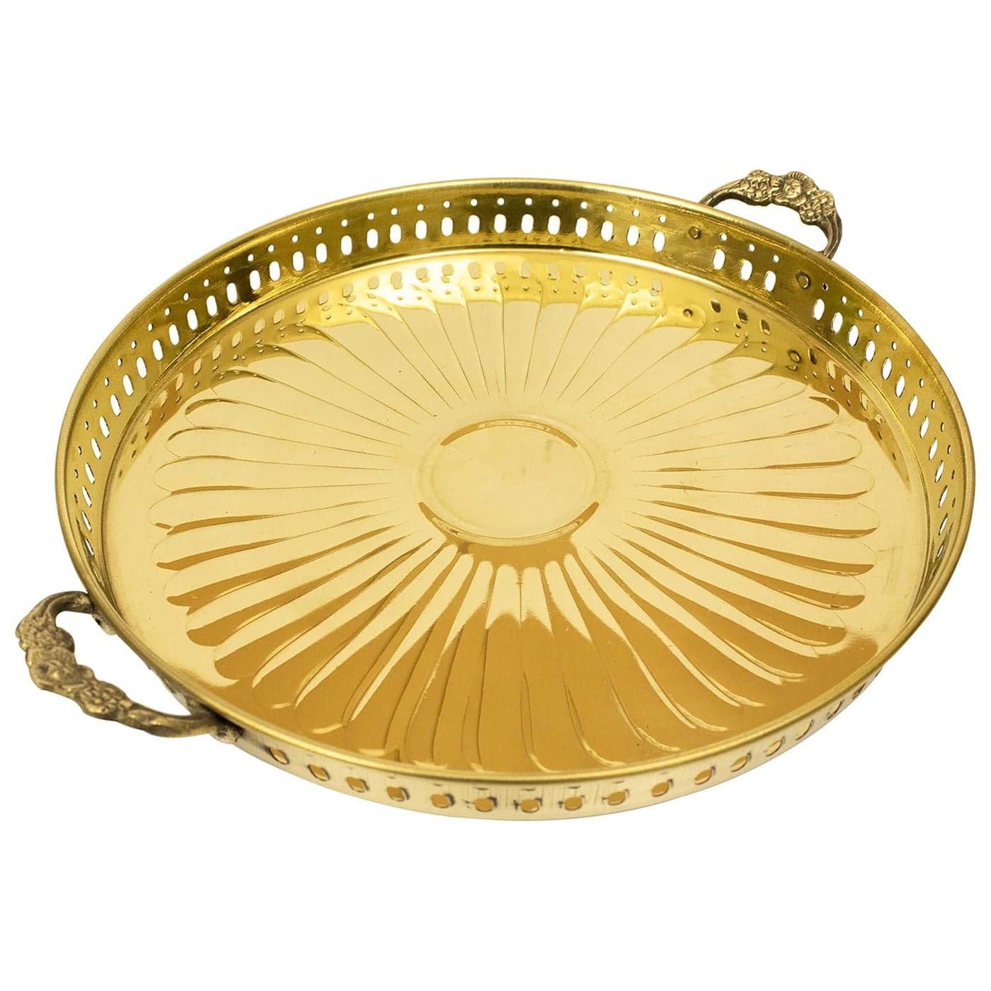 Spillbox Brass ThaliAarti Plate for PujaWorshipDiwali GiftsReturn Gifts Birthdays karwa chauth Rakhi Sequence Plate