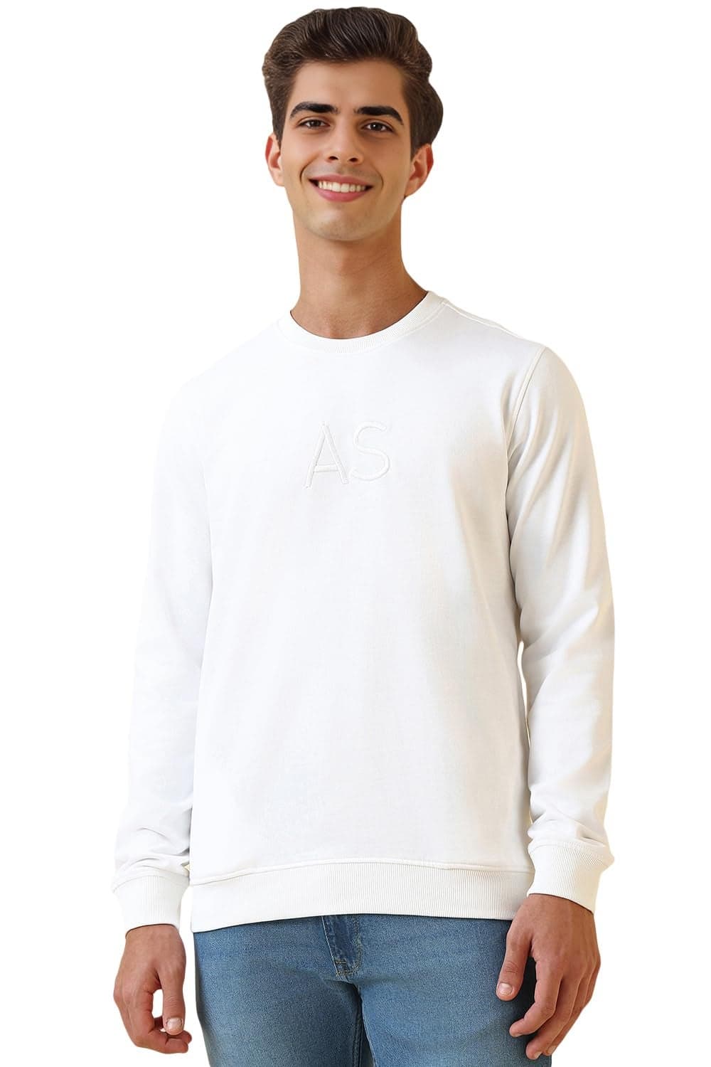 Allen Solly Mens Sweatshirt White