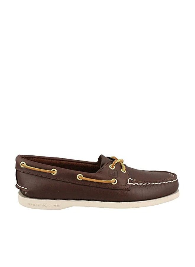 Sperry Womens A/O 2-Eye Boat Shoe, Classic Brown, 9