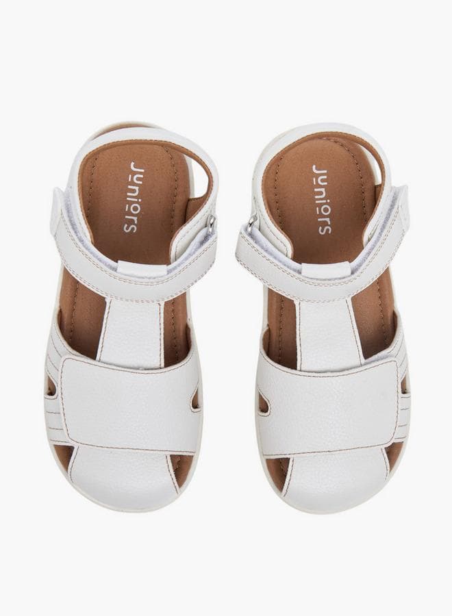 Boys Stitch Detail Fisherman Sandals With Hook And Loop Closure