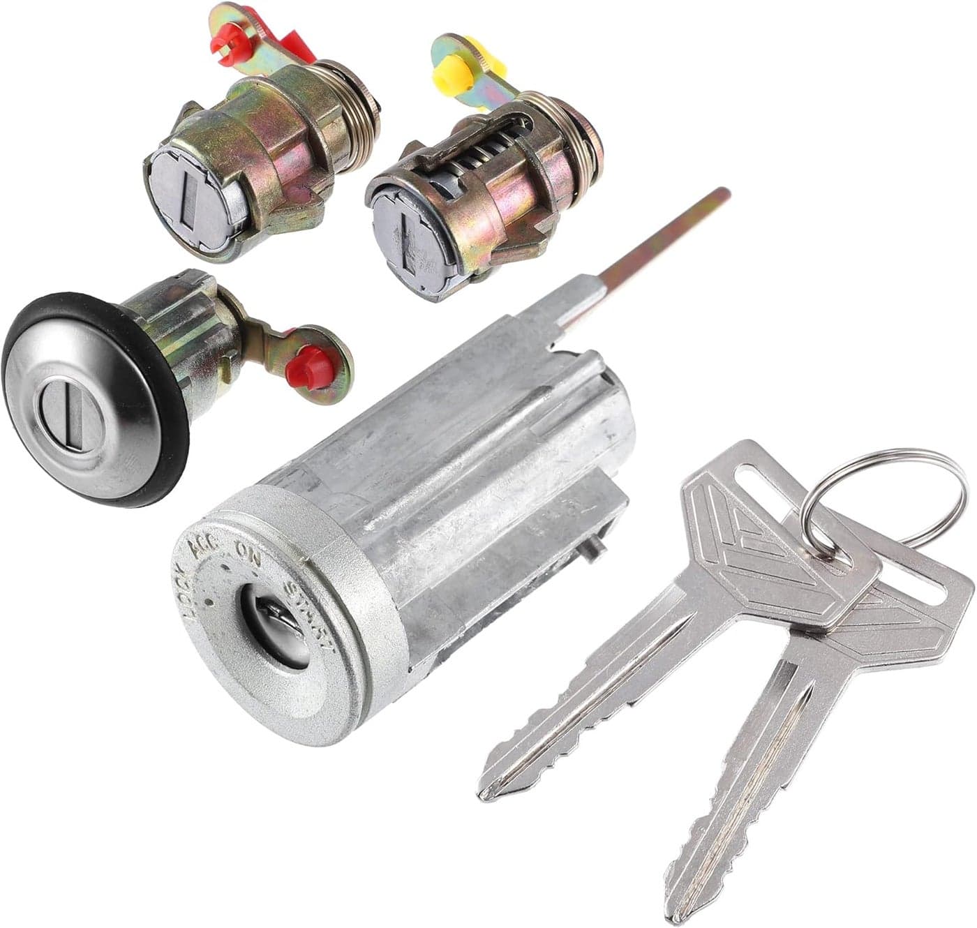X AUTOHAUX Ignition Switch Lock Cylinder Set with Key for Toyota Corolla 1987-1992