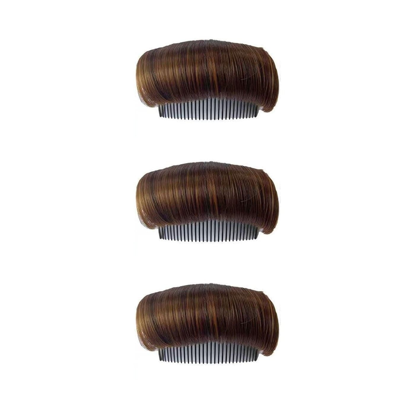 3 Pieces Hair Bun Invisible False Hair Clips Styling Insert Tool for Volume Fluffy Princess Hair Lift Updos with Hair Pad for Women