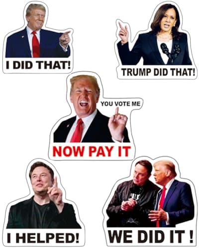 200PCS Truomp I Did that Stickers Anti MAGA Stickers 2 Size We Did that Funny Decal Anti Truomp Stickers UWHENBO WaterproofNo Residue Leaves Funny Decal Anti MAGA Merchandise Orange