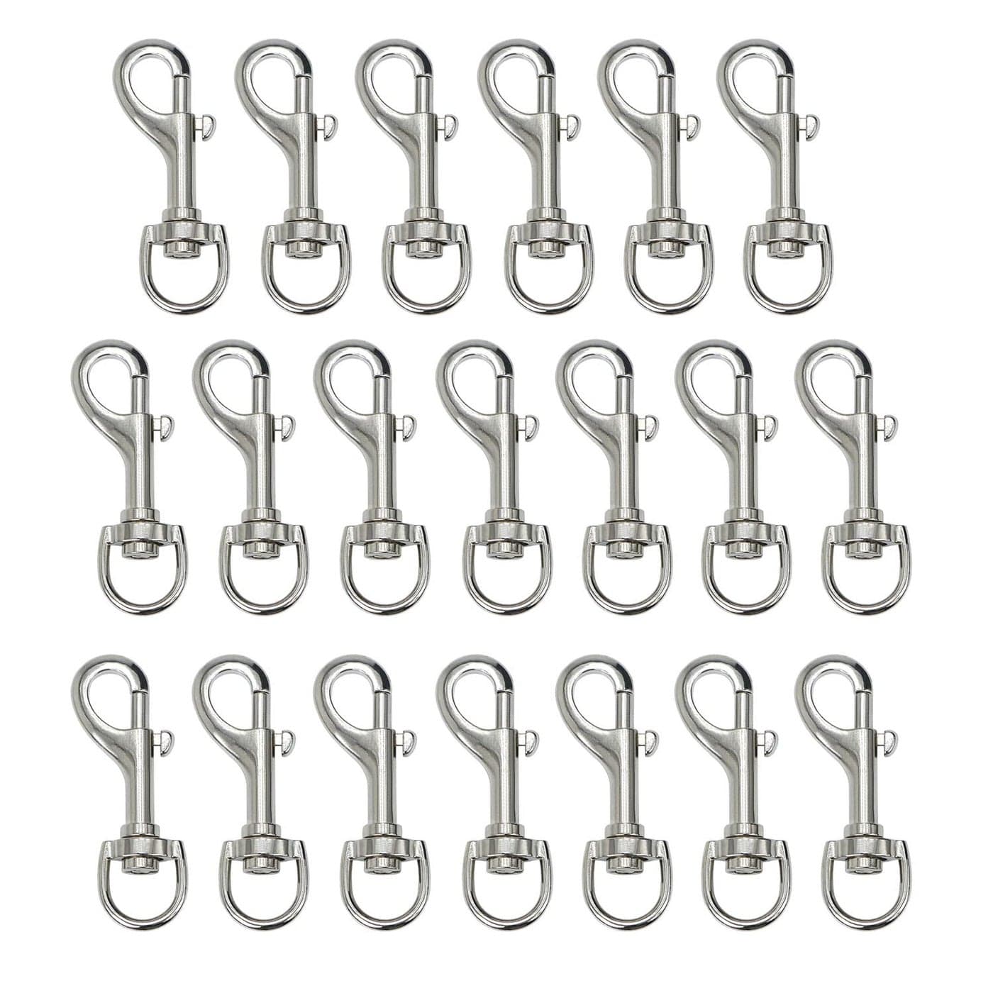Heavy Duty Swivel Snap Hooks Pet Buckle Trigger Clip Clasp for Linking Dog Leash Collar Key Chain Clothlines 234 7cm 20 Pack