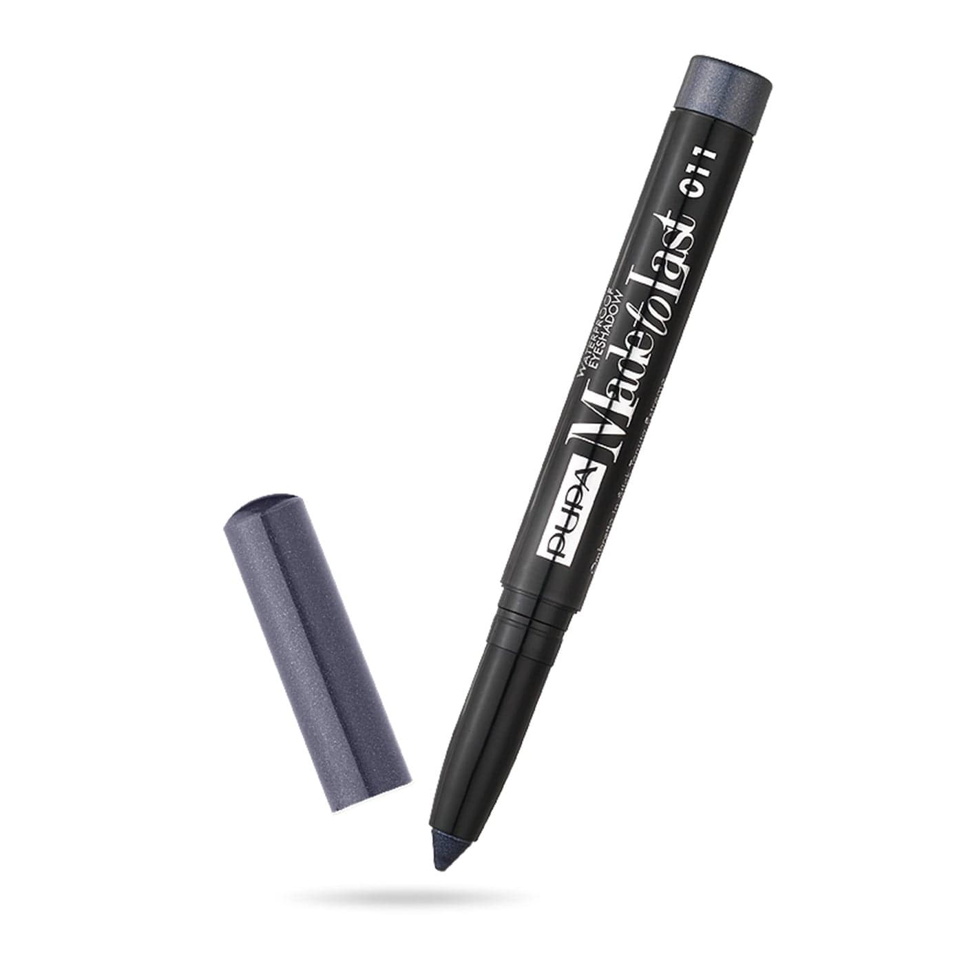 Pupa Milano Made To Last Waterproof Eyeshadow - Long Wear, Pigmented Cream Shadow Stick - Smudge Proof, Easy Blending Formula - Satin, Pearl, and Metallic Shades - 011 Metal Grey - 0.049 oz