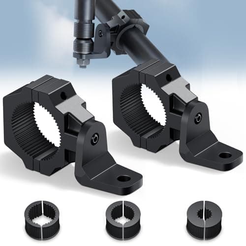 Ehaho 2 Pack UTV Whip Mount,Heavy Duty UTV Flag Mount,Adjustable Whip Light Mounting Bracket,for Light Bar, Antenna,Compatible with 1" to 2" Roll Cage of UTV ATV Polaris RZR SXS Can Am
