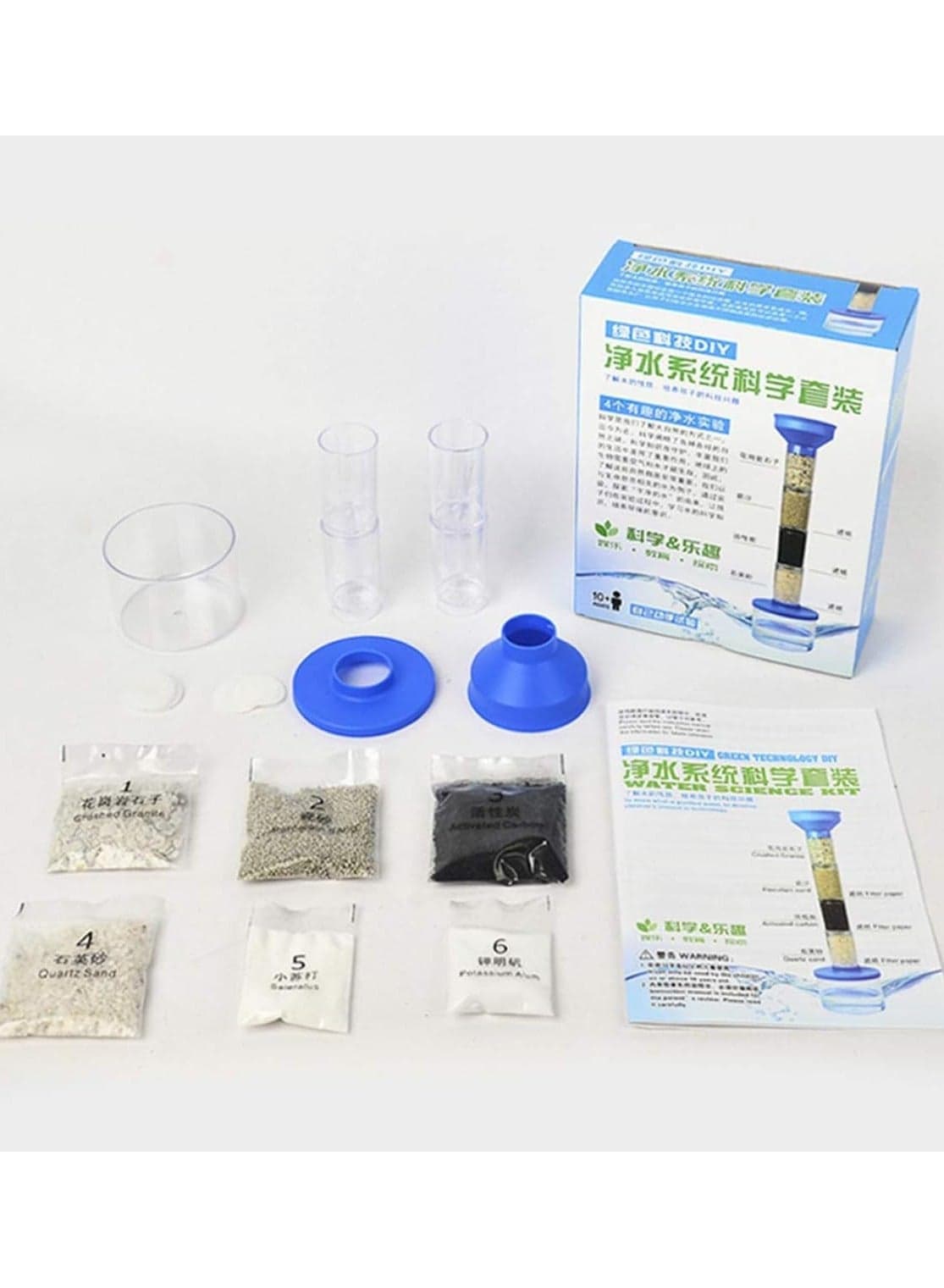 Water Science Kit Children Educational Toys Water Filtration Purification Experiment Eksperimen Tapisan Air Toy Belajar Sains Experiments Water Kits Filter and Rocket Guide DIY Sains For Kids Mainan Belajar Sains Untuk Kanak
