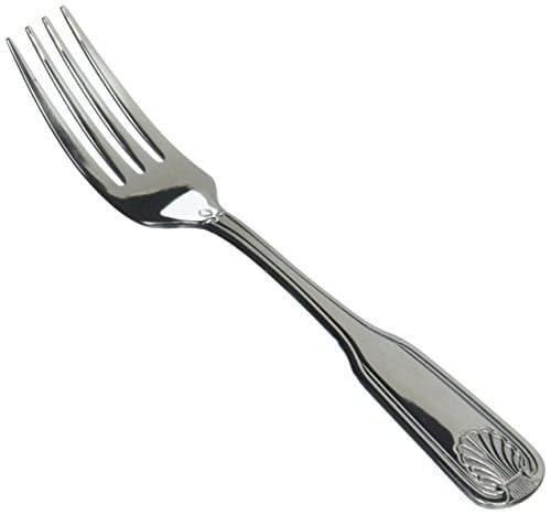 Winco St 12-Piece Toulouse Dinner Fork Set, 18-0 Extra Heavy Weight Stainless Steel, Silver