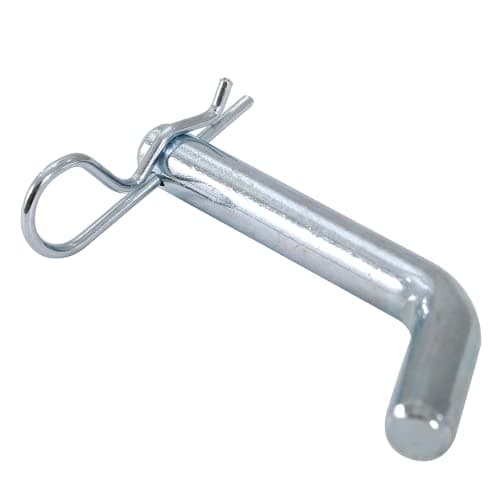 NRC&XRC Trailer Hitch Pin and Clip, 5/8 Inch Pin Diameter,Sliver, Fits 2 Inch Receiver (1pc)