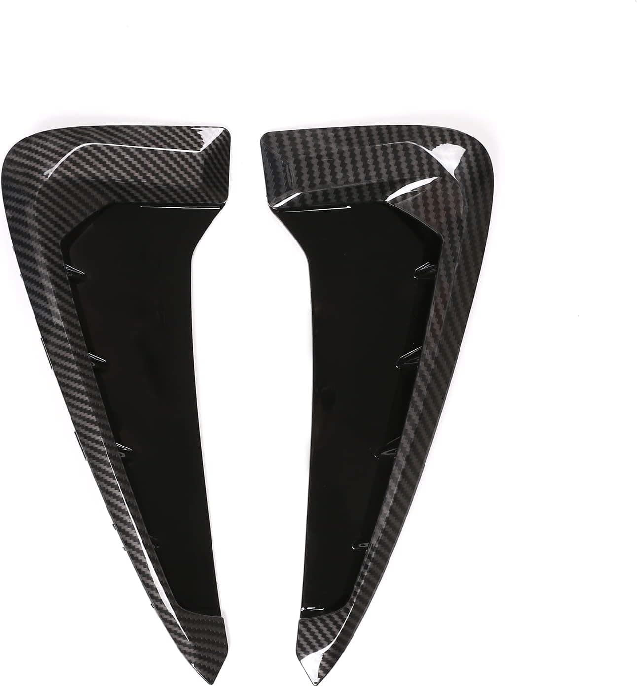 LLKUANG Carbon Fiber Style Side Wing Fender Air Guide Vents