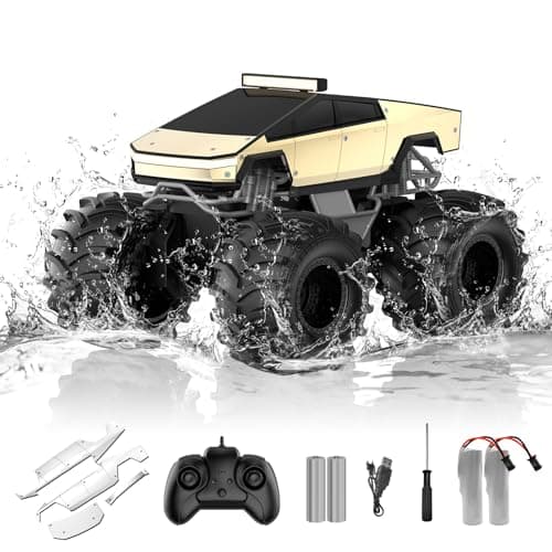 Remote Control Car for Boys 118 Monster Trucks Toys Amphibious RC Cars 24 GHz Waterproof RC Trucks 4WD All Terrain OffRoad Pickup Kids Toys for 612 Year Old Boys Girls Christmas Birthday Gifts