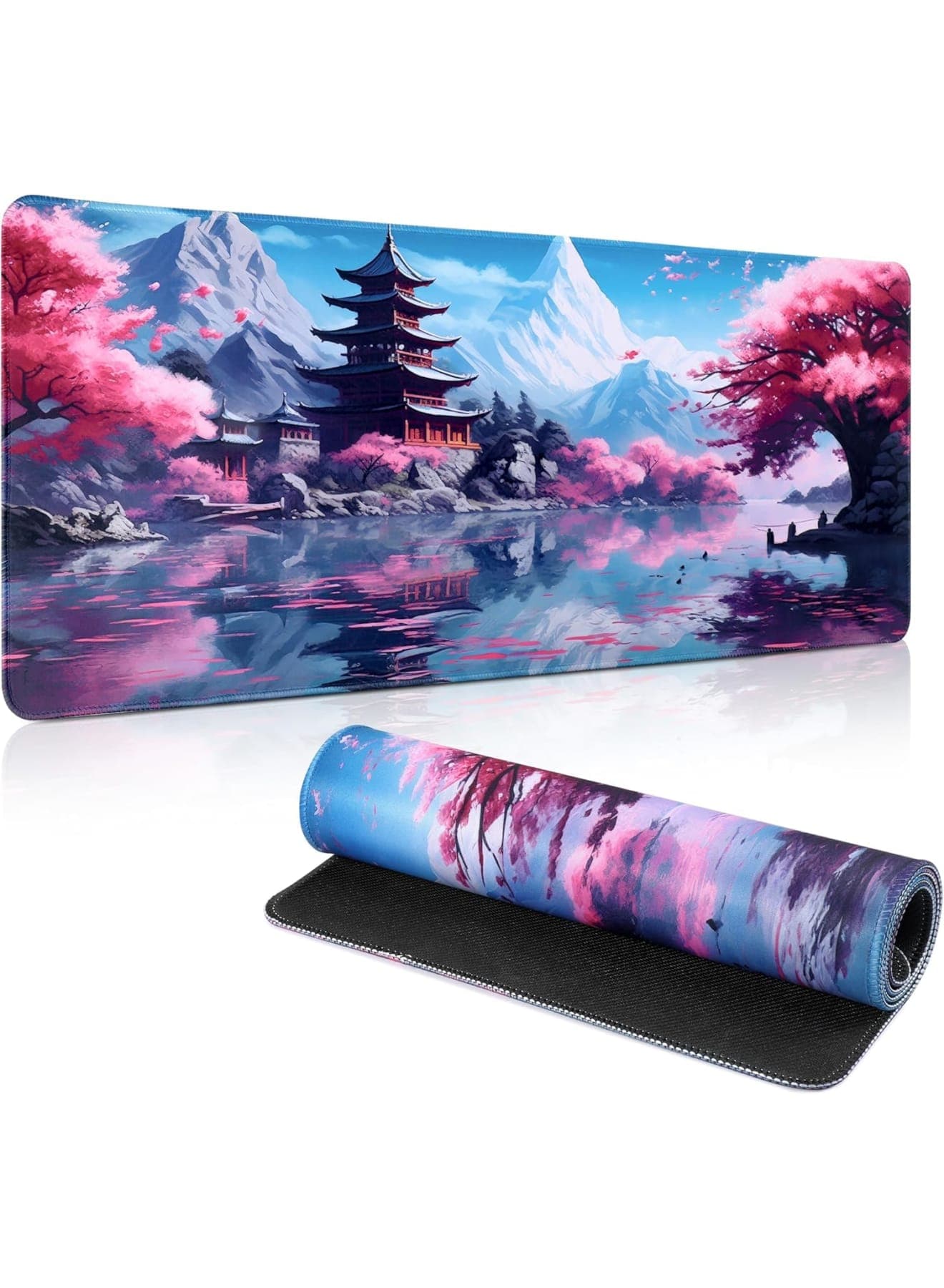 Non Slip Mouse Pad, Extended Gaming Mouse Mat with Waterproof Surface and Rubber Base, Large Desk Mousepad 80x30cm for Laptop, PC, Office and Home Use