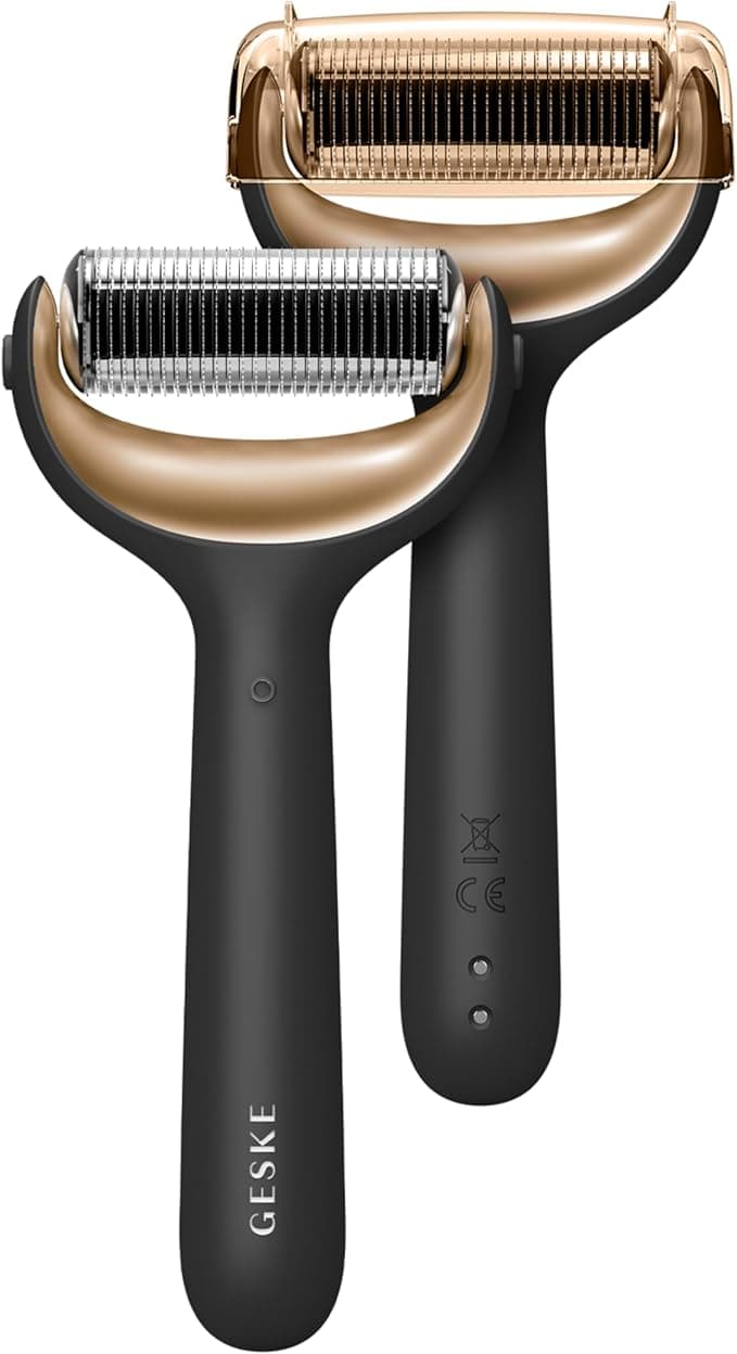 GESKE SmartAppGuided MicroNeedle Face Body Roller 8 in 1 Derma Roller Electric roller Microneedling device Needle roller Beauty roller for face and body