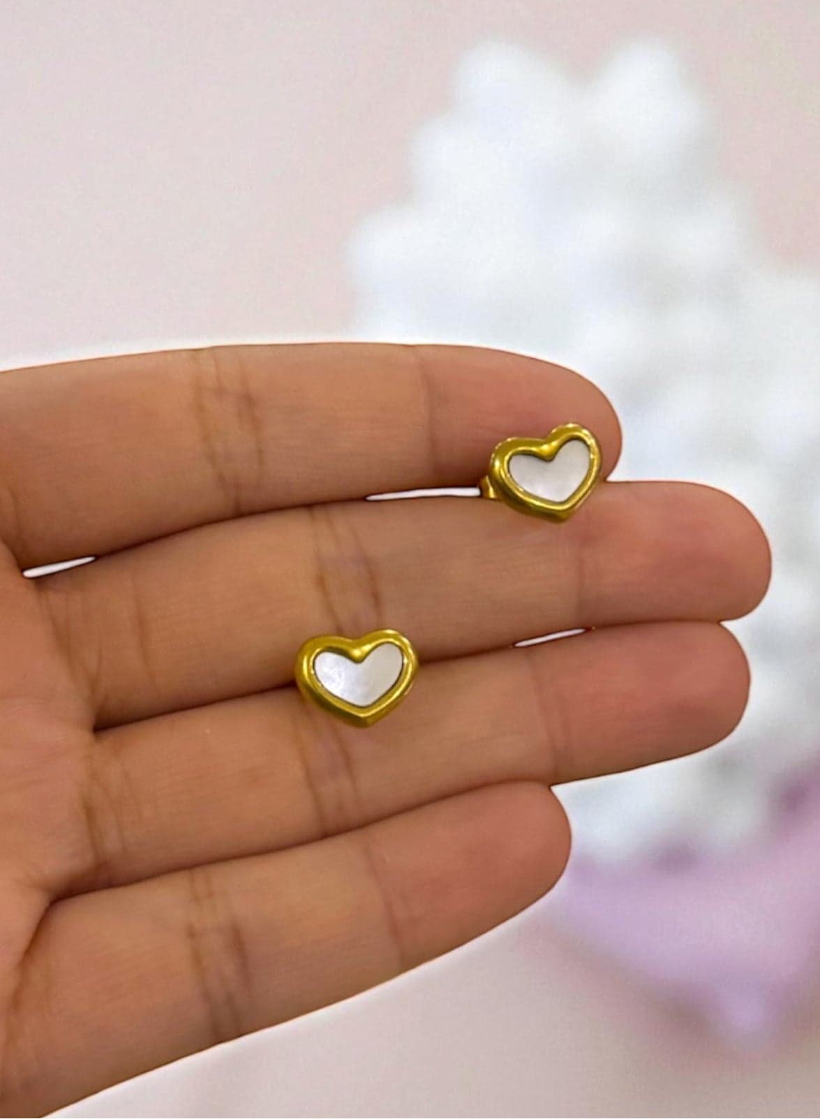 Elegant Stainless Steel Gold Plated Earrings For Women