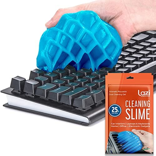 LAZI (Blue Pack 1 Multipurpose Laptop Keyboard Cleaner Dust Cleaning Kit Slime Gel Jelly Magic Super Clean Gel Keyboard Laptop Car Dashboard Accessories Electronic Gadget Cleaning Gel 100gm