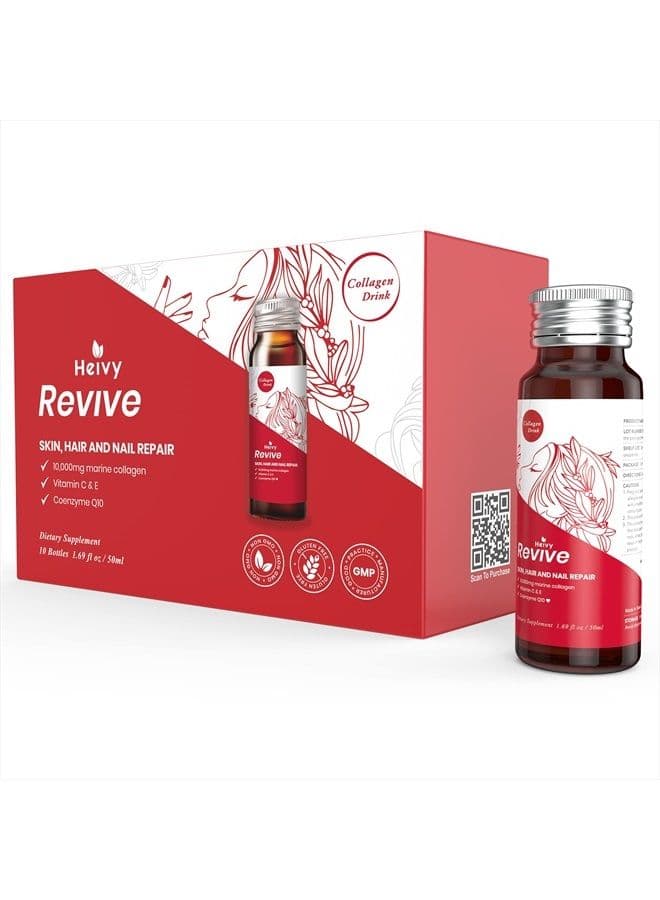 Liquid Collagen for Women, Collagen Drink, Marine Collagen, Collagen Liquid for Women for Hair Growth, Skin Repair, Nail Strength, 1.69 Fl Oz (Pack of 30), Collagen Drink for Reviving