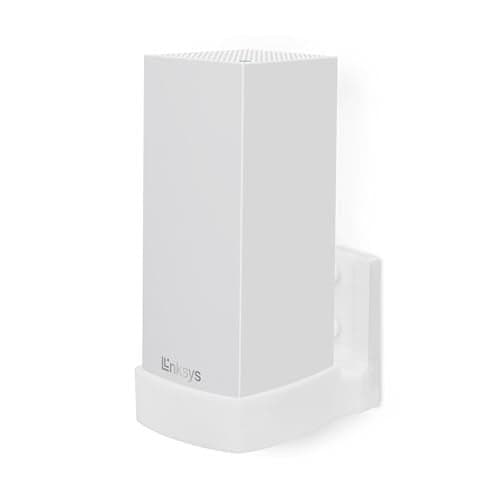 Wall Mount for Linksys MX4200 Mesh WiFi 6 (AX4200) Router, Easy to Install Holder Bracket, Reduce Interference & Clutter, Adhesive & Screw-in Mounting