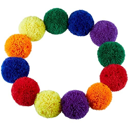 12-Pack Soft Fleece Balls: Large 5",Kids Playground Balls Handballs Dodgeball Kickball Kids Sports Games for Indoor Outdoor Games