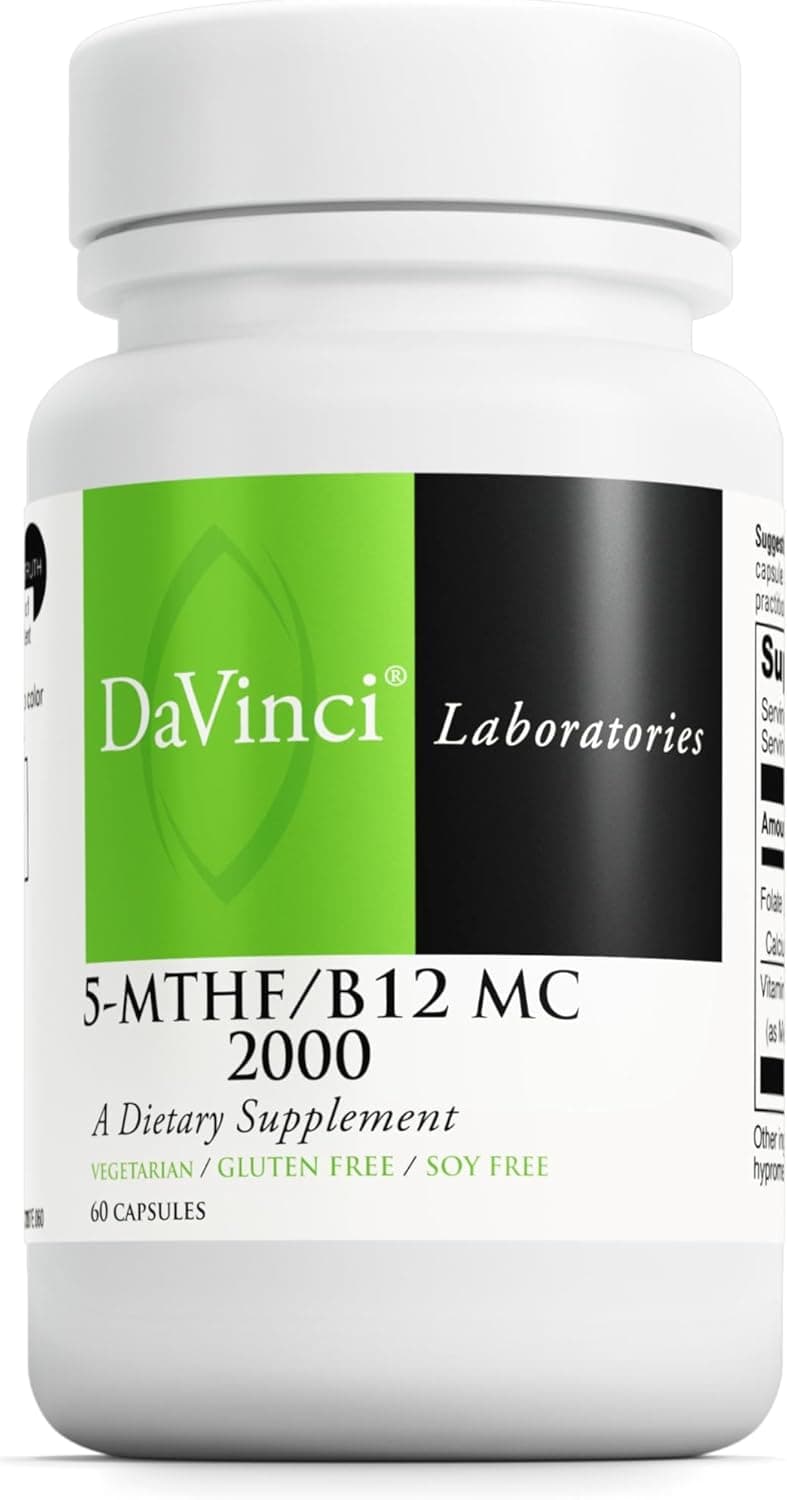 5-MTHF/B12 MC 2000 Dietary Supplement - 60 Capsules