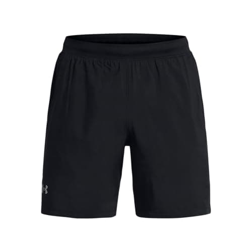 Under Armour Men's Launch Run 7-inch Shorts, (001) Black/Black/Reflective, 3X-Large