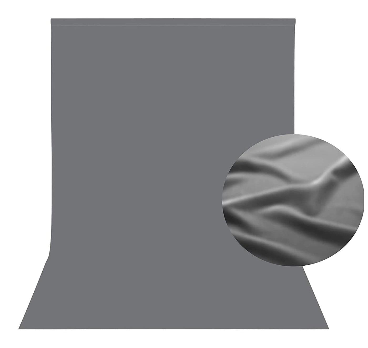 Boltove® 8x12 Ft. Grey Screen Backdrop Background Curtain Rod Pocket for Photography, Photoshoot, Product, Live Streaming, Zoom Meetings, VFX Editing, YouTube, Short Video, Instagram Reels