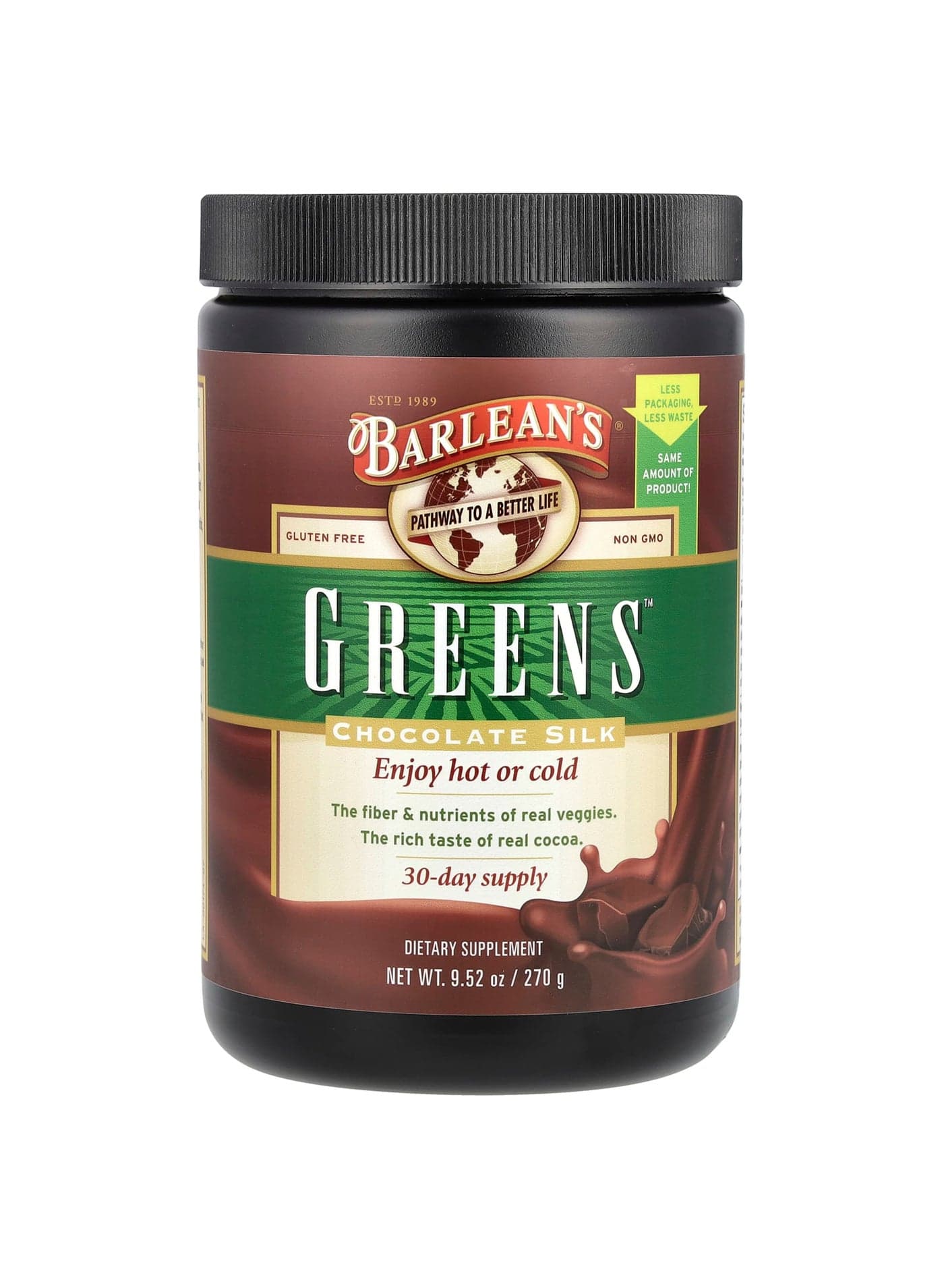 Greens™, Chocolate Silk, 9.52 oz (270 g)