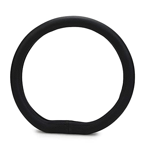 Zapcart Flat Bottom D-Shape Anti-Slip Steering Wheel Cover TATA Tiago 2020 Onwards - Black