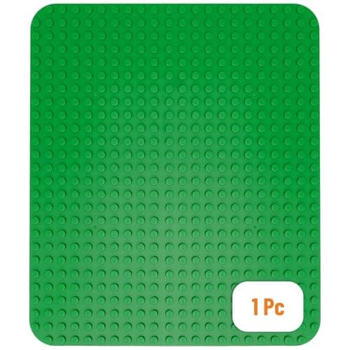 Strictly Briks Big Building Bricks Baseplate Compatible with Duplo by Lego Large Building Block Plate 15 x 105 in Green Pack of 1