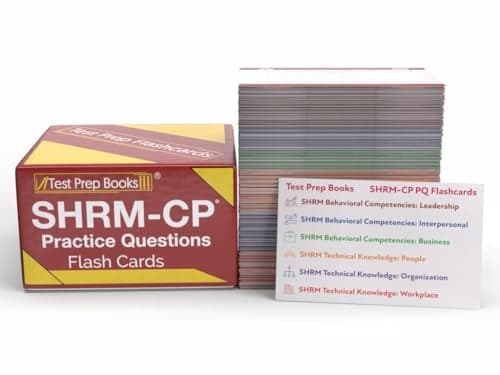 SHRM CP Practice Question Study Cards Exam Prep 20262027 with Practice Test Questions for the SHRM Certification Full Color Cards