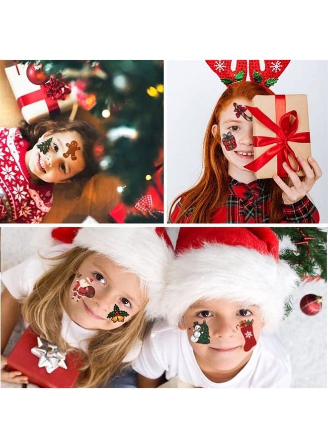 Christmas Temporary Tattoos for Kids - 148 PCS Christmas Individual Tattoos for Kids Christmas Xmas Party Favors, Stocking Stuffer, Christmas Eve Gift