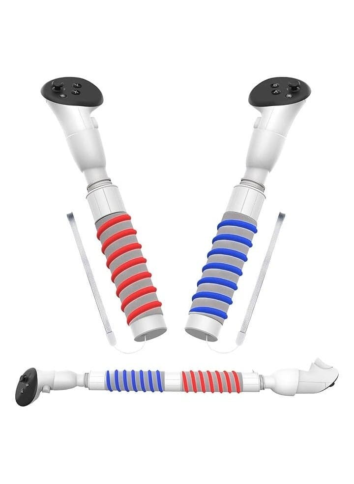For culus Quest 3 Controller Accessories, Controller Extension Grips for VR Game Gorilla Tag Long Arms Sticks,Beat Saber Handle