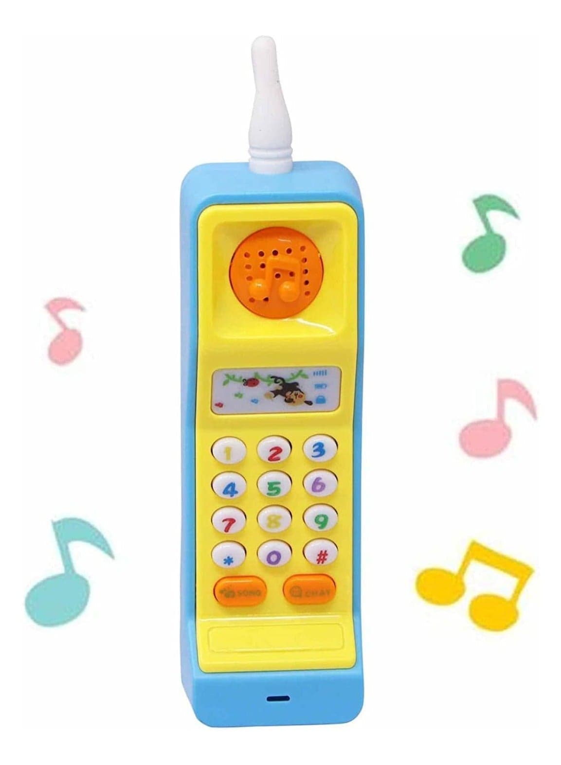NEW REZZOSS Smart Phone Cordless Feature Mobile Phone Toys Mobile Phone for Kids Phone Small Phone Toy Musical Toys for Kids Smart Light Birthday Gifts for Boys, Girls
