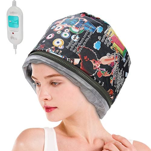 hair oilHair Steamer Cap 3 Gears Electric Hair Deep Conditioning Heating Oil Treatment Baking Hat Nourishing Hair Care Tool Spa Hot Head Care for Home UseUS