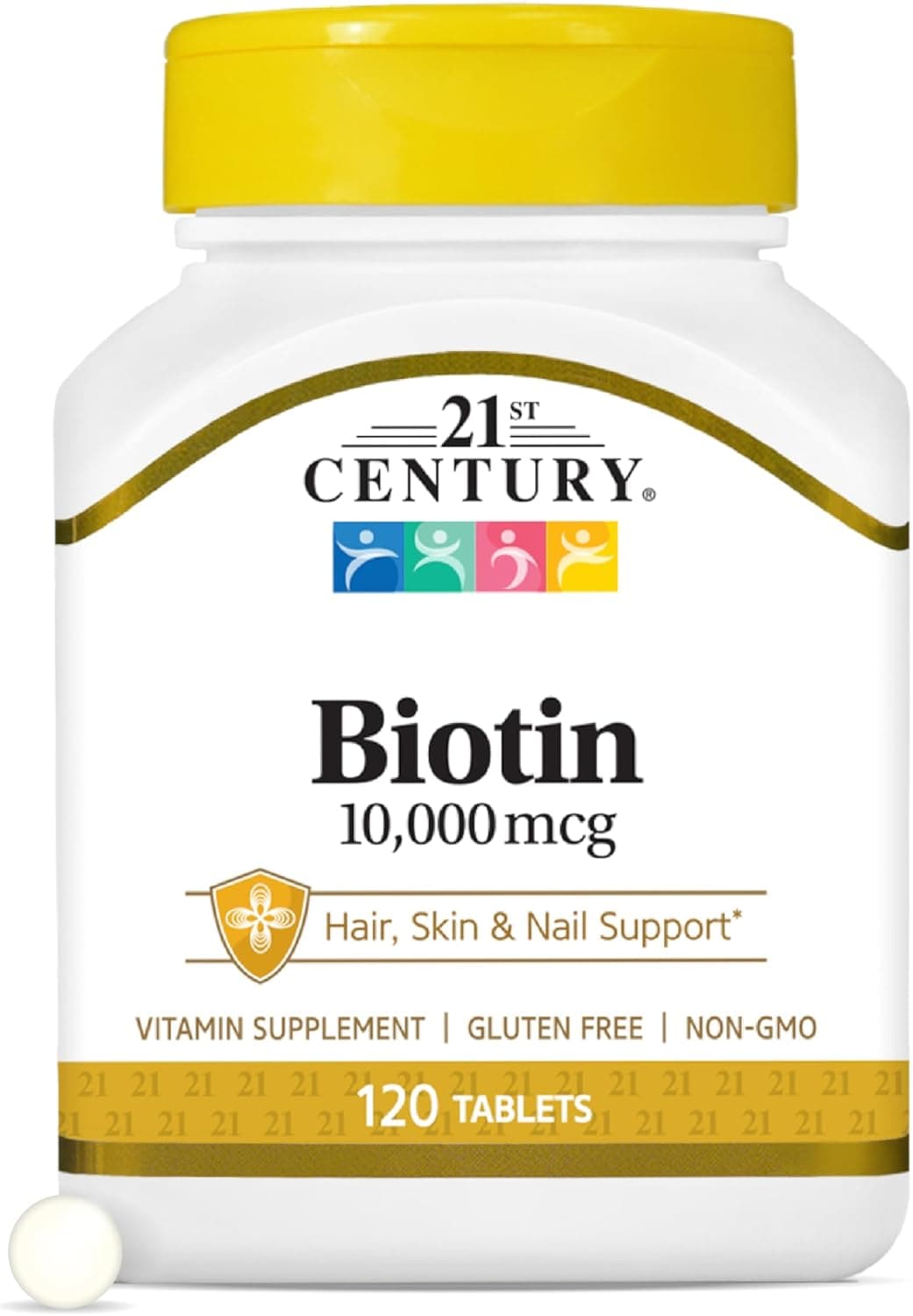 Biotin Tablets 10,000 mcg for Hair, Skin & Nails
