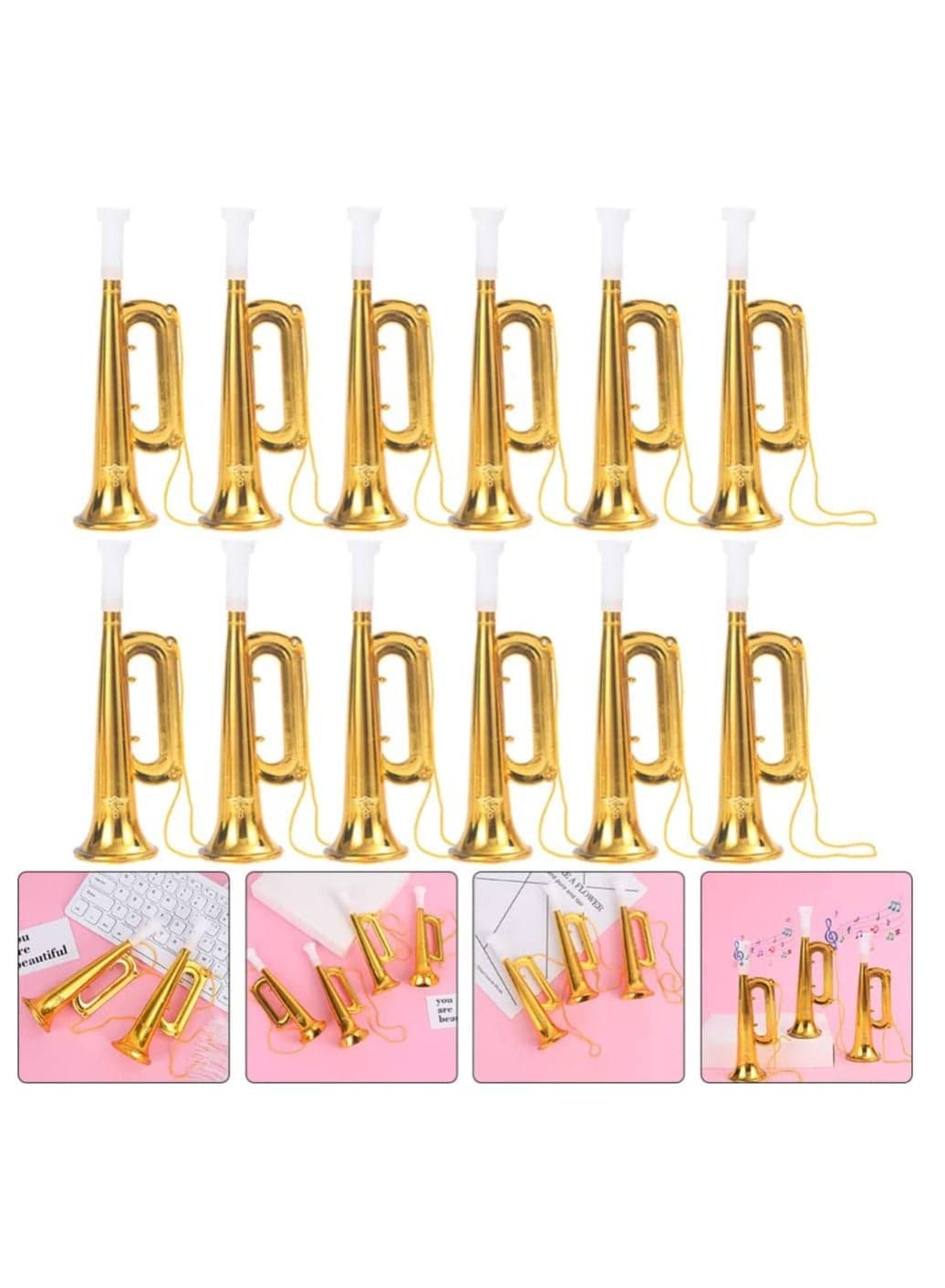 Plastic Trumpet Noise Maker Kids Toys, Cheerleader Football Match Cheering Props, Birthday Party Favor Gift