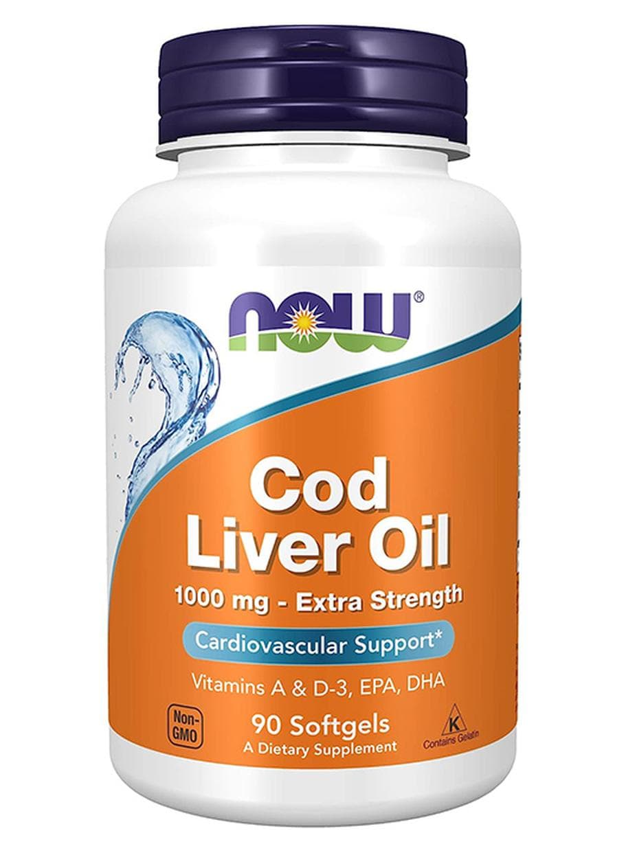Cod Liver Oil Extra Strength 1000 mg 90 Softgels