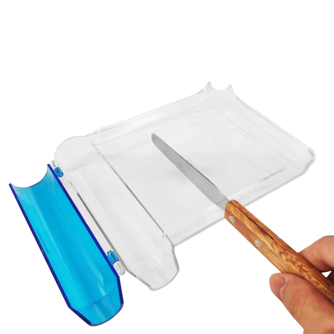 Medarchitect Right Hand Pill Counting Tray with Spatula Clear Wood Handle