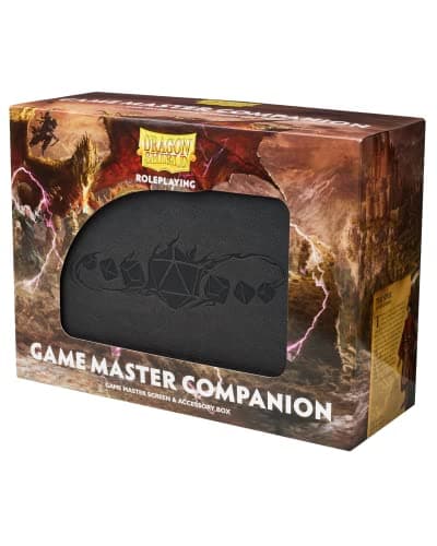 Arcane Tinmen Dragon Shield RPG Game Master Companion Iron Grey Durable Sturdy Screen Accessory Box Dungeon Master Accessory Tabletop RPG TTRPG Dungeons Dragons DND DD AT50010