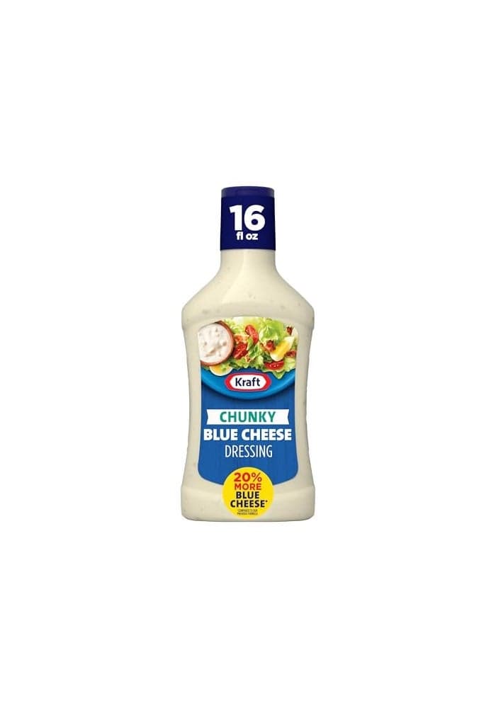 Kraft Dressing 1 Bottle for Salads and Dipping Chunky Blue Cheese No HighFructose Corn Syrup No Artificial Flavors 16 oz