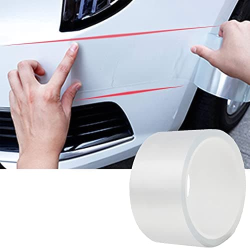 ToLanbbt Car Door Edge Guard Invisible Automotive Door Sill Guard Protectors Anti-Scratch Adhesive Tape Waterproof Strips for Car Door Edge Protection (33Ft x 1.97”, Transparent)