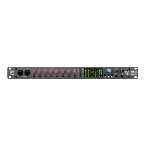 Solid State Logic SSL 18 26-In and 28-Out USB Audio Interface with 4K Analogue Enhancement, Alternative Speaker Switching, and 10 Balanced Line Outputs (Black)