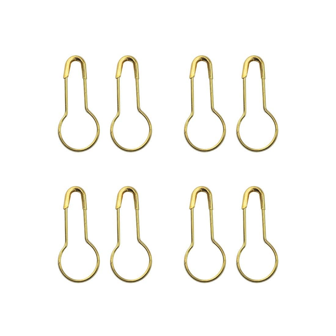 WMYCONGCONG 1000pcs 08 Copper Gold Safety Pins Gourd Pins Bulb Pin Calabash Pins Bead Needle Pin for DIY Home Accessories Gold