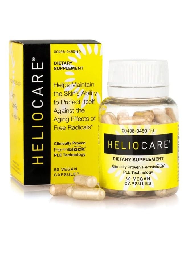 Skin Care Dietary Supplement: 240mg Polypodium Leucotomos Extract Pills - Antioxidant Rich Formula with Fernblock and PLE Technology - 60 Veggie Capsules