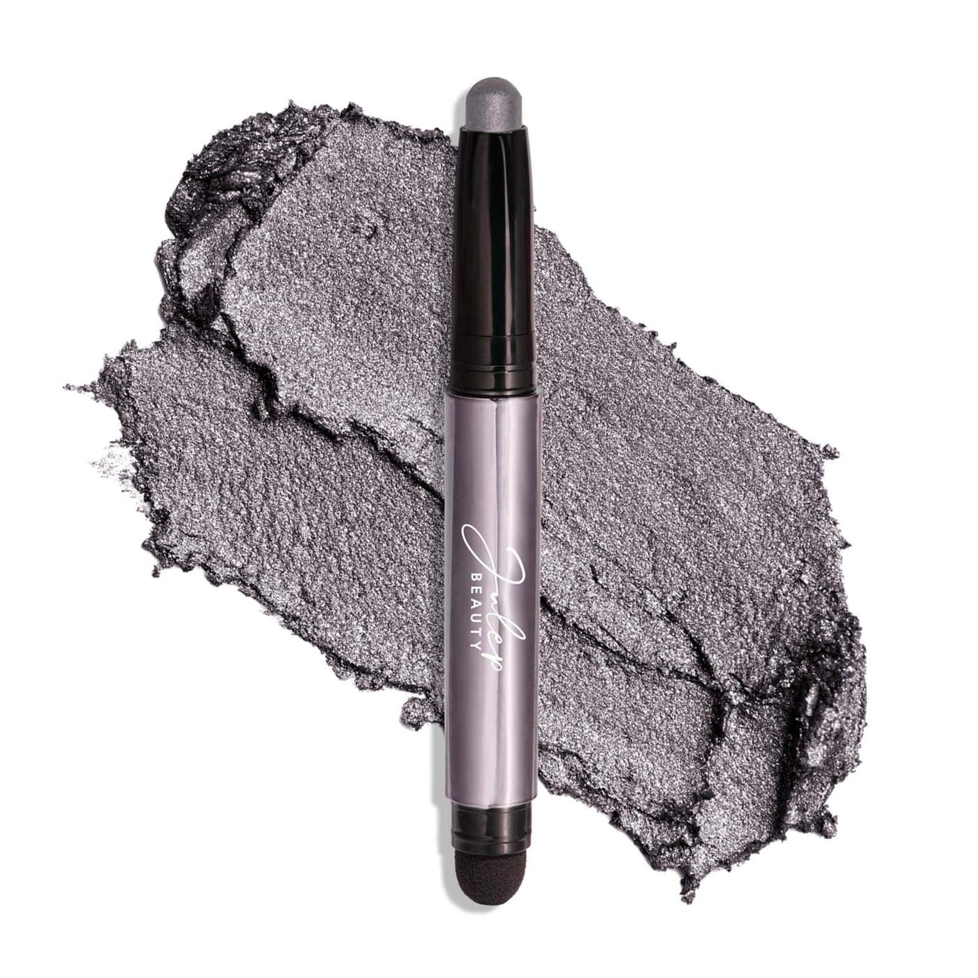 Julep Eyeshadow 101 CreamtoPowder Waterproof Shadow Stick Smoky Grey Shimmer LongLasting CreaseProof Medium Grey Shimmer Cream Eyeshadow with Builtin Smudger