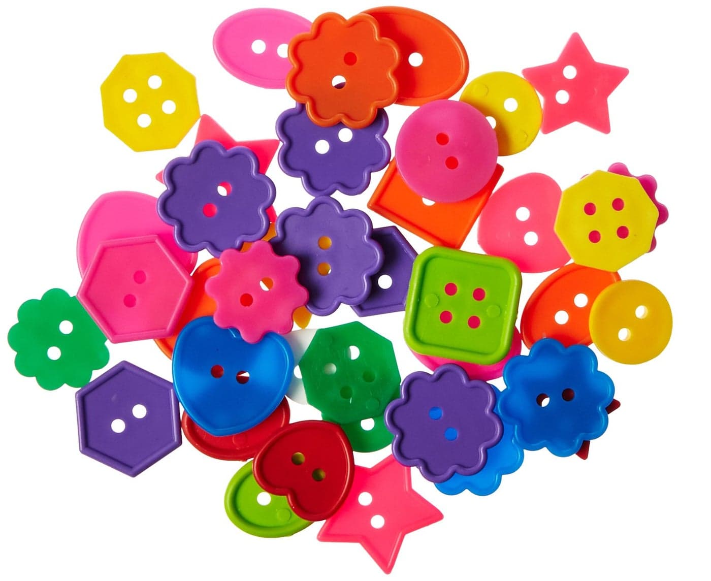 Roylco Inc Bright Buttons 1 Pound Assorted