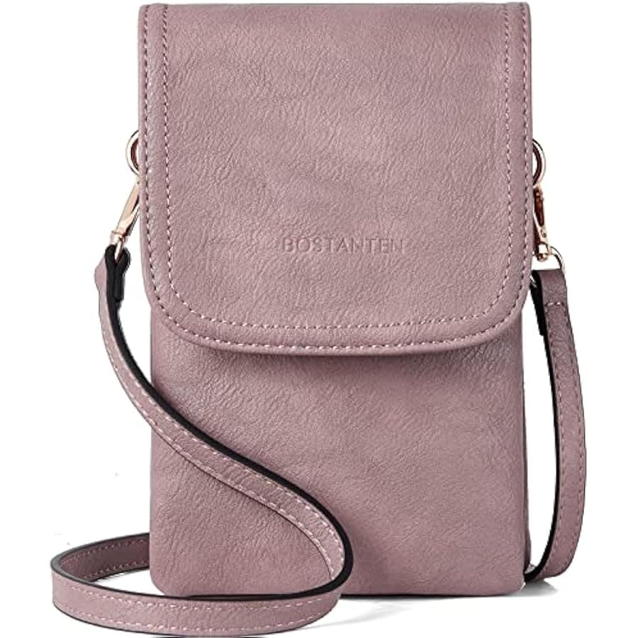 BOSTANTEN Crossbody Bag For Women Leather Small Crossbody Purse Cell Phone Wallet Purses Should Bag