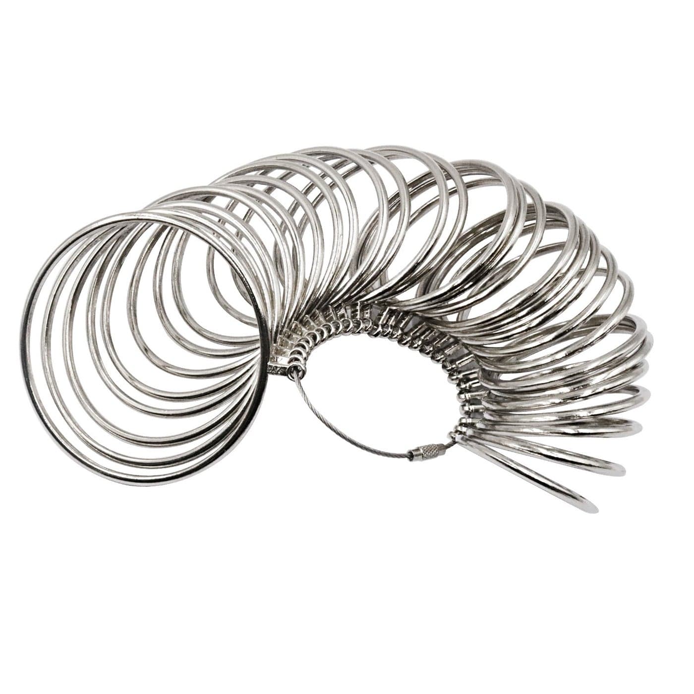 NIUPIKA Bangle Sizer Bracelet Wrist Size Measure Tool Metal Jewelers Professional Wrist Sizing Gauge Measuring US Sizes 127